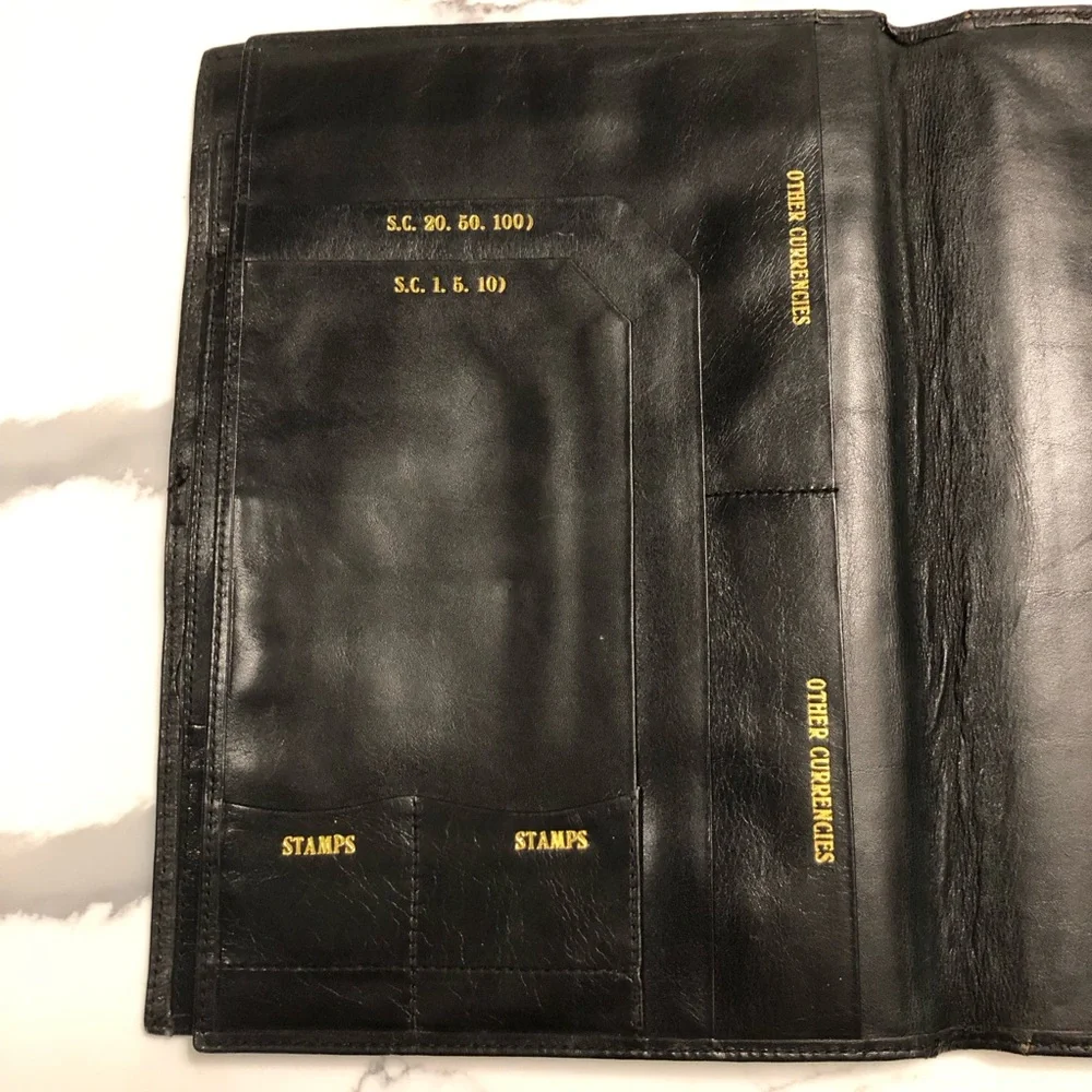 Vintage Noblesse Leather Travel Document Case Made in Spain